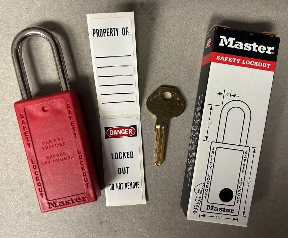Master Lock No. 411 Safety Lockout Padlock