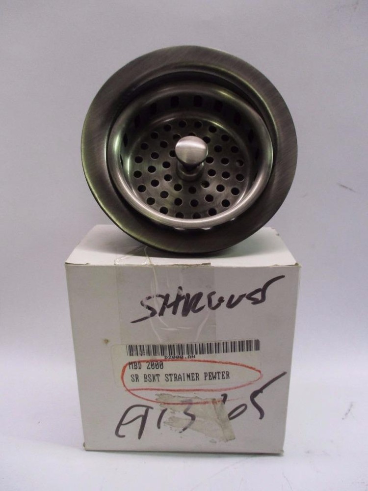 D2000.AN Pewter Basket Strainer 3 1/2"