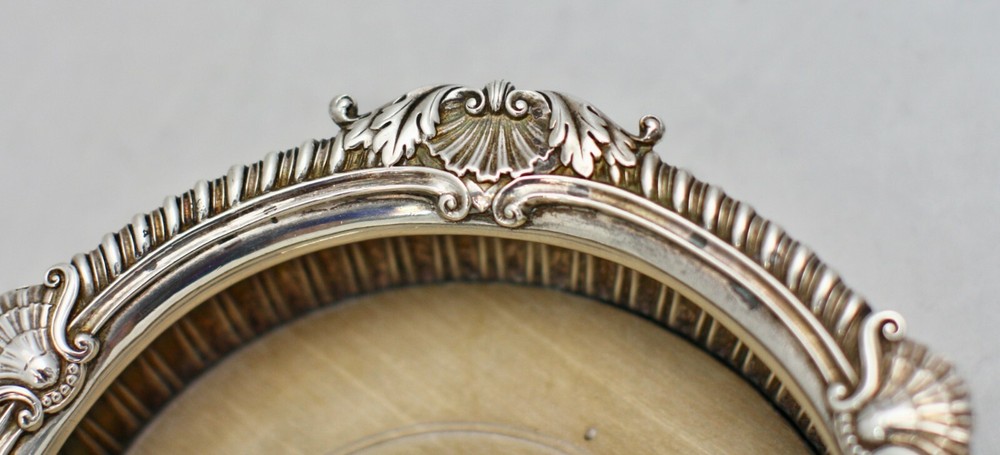 George III Sterling silver wine coaster