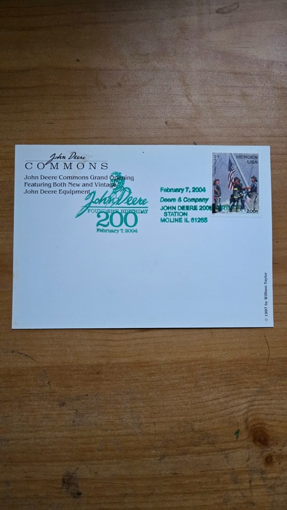 1997 John Deere Commons Postcard Good Condition