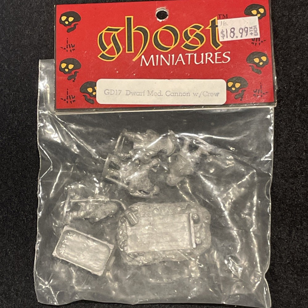 Old Glory Ghost Mini Dwarf Medium Cannon w/Crew Pack New