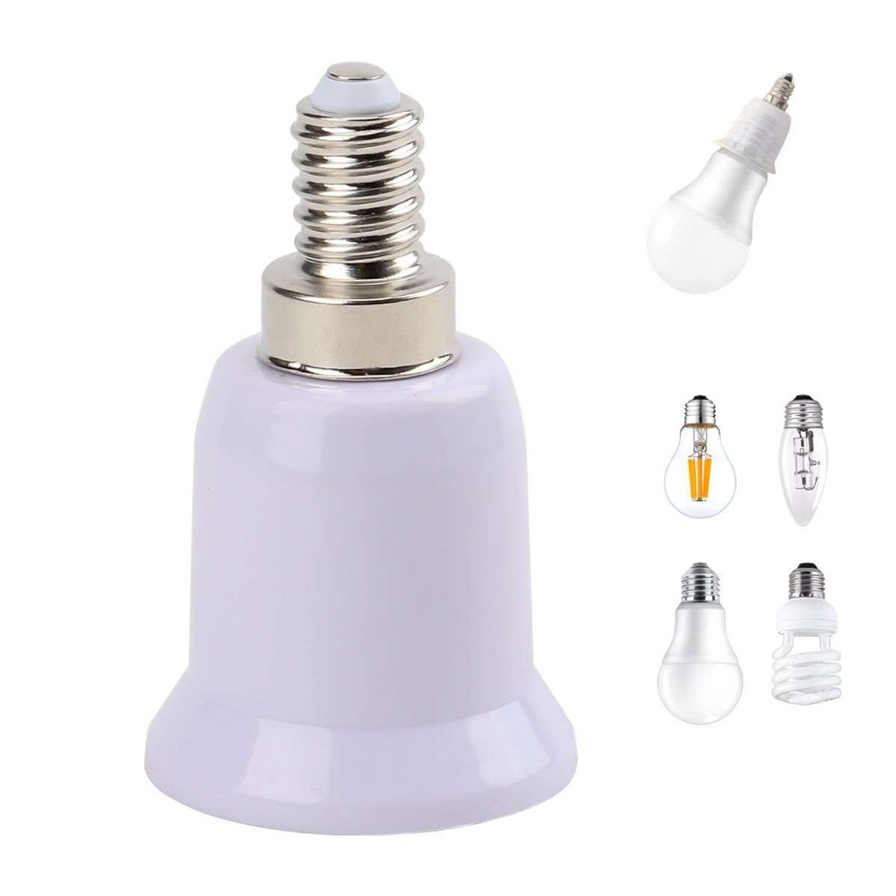 10pc E12 to E26/E27 Light Bulb Socket Adapter Standard Base Chandelier Converter