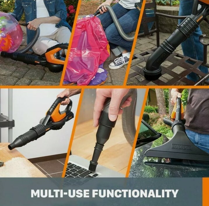 WORX 8 Attachments for Cordless Leaf Blower 20-Volt 120 MPH 80 CFM Tool