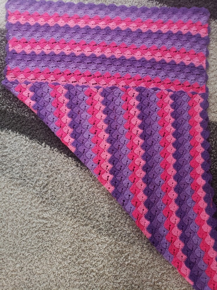 vintage crochet afghan blanket