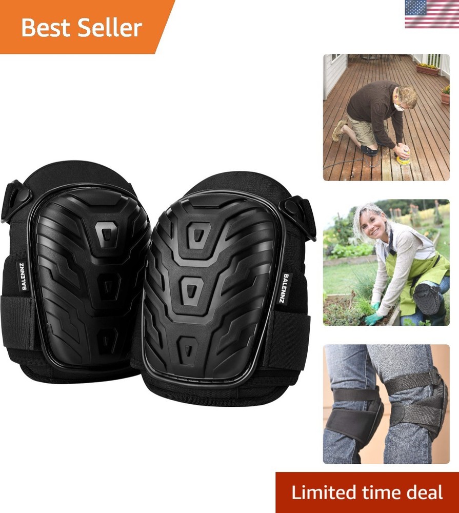 Professional Gel Construction Knee Pads – Breathable & Adjustable Design