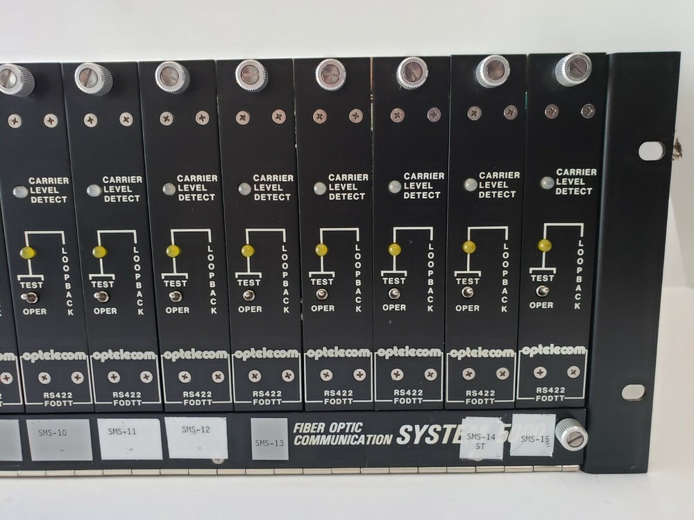 OPTELECOM Fiber Optic Communication System 5000 Model: T.5 5000G Video AUD/DATA