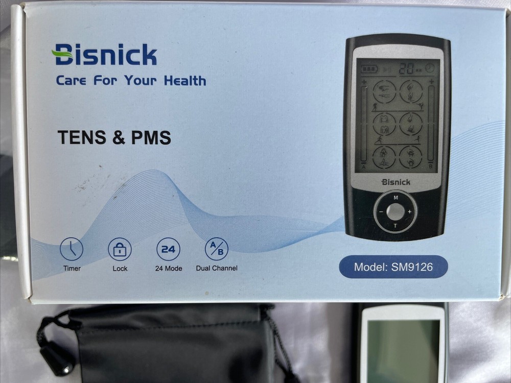 Bisnick TENS Unit Muscle Stimulator Machine for Back, Neck, Sciatica, Nerve...