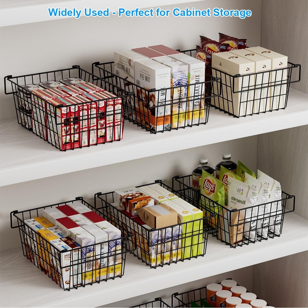 Homics Freezer Organizer Bins, Large Capacity Stackable Baskets for Deep Ches...