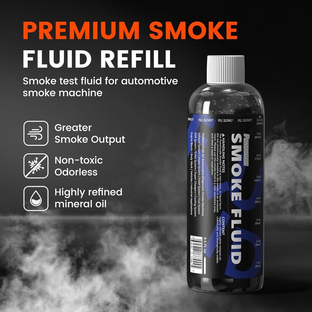 PowerScale Smoke Machine Liquid - 8.5oz(250ml) - Smoke Fluid Refill Solution for