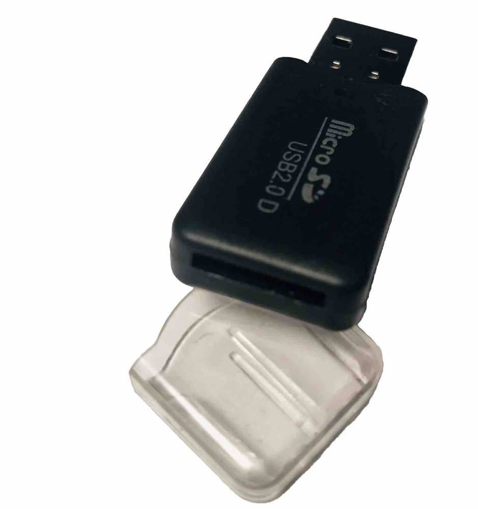 USB Micro SD Card Reader TF Adapter with LED — High Speed, Windows/Mac/Linux