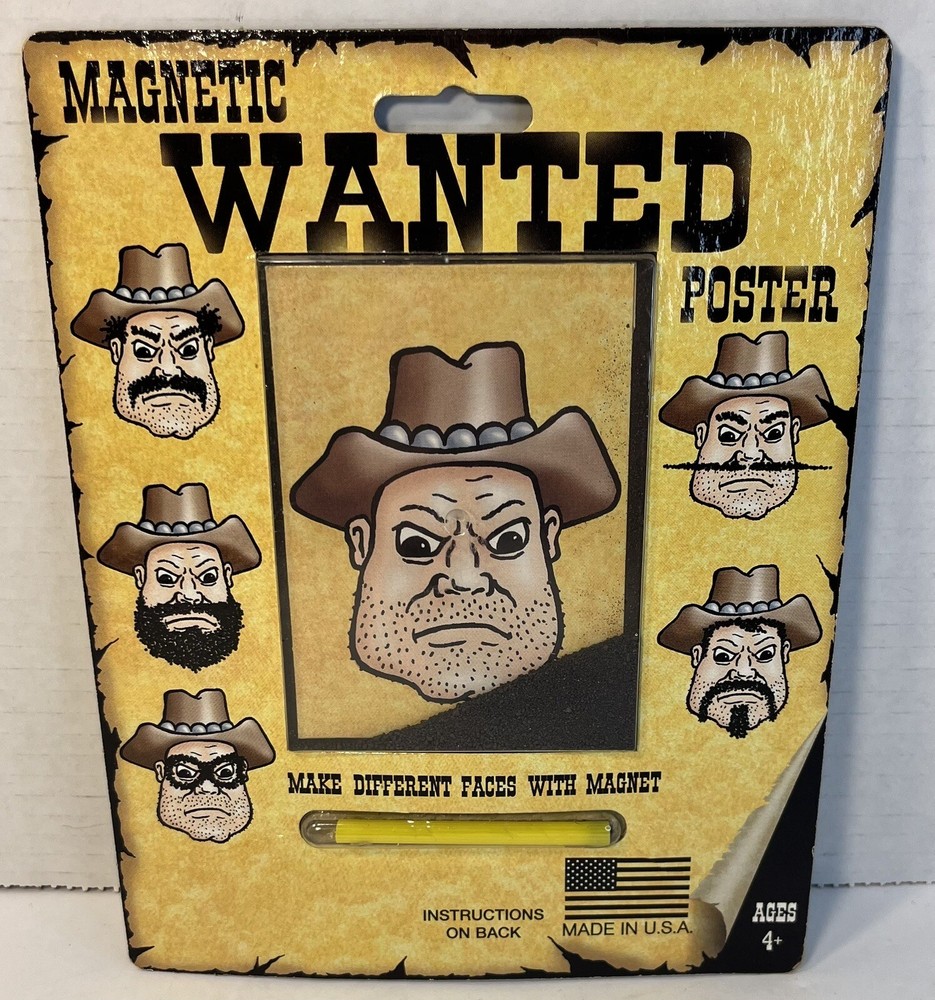 Magnetic Wanted Poster Make Different Faces With Magnet Toy