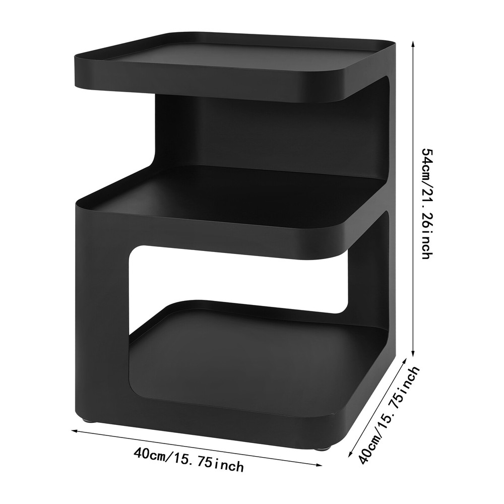Modern Side Table, Metal Nightstand, Modern End Table