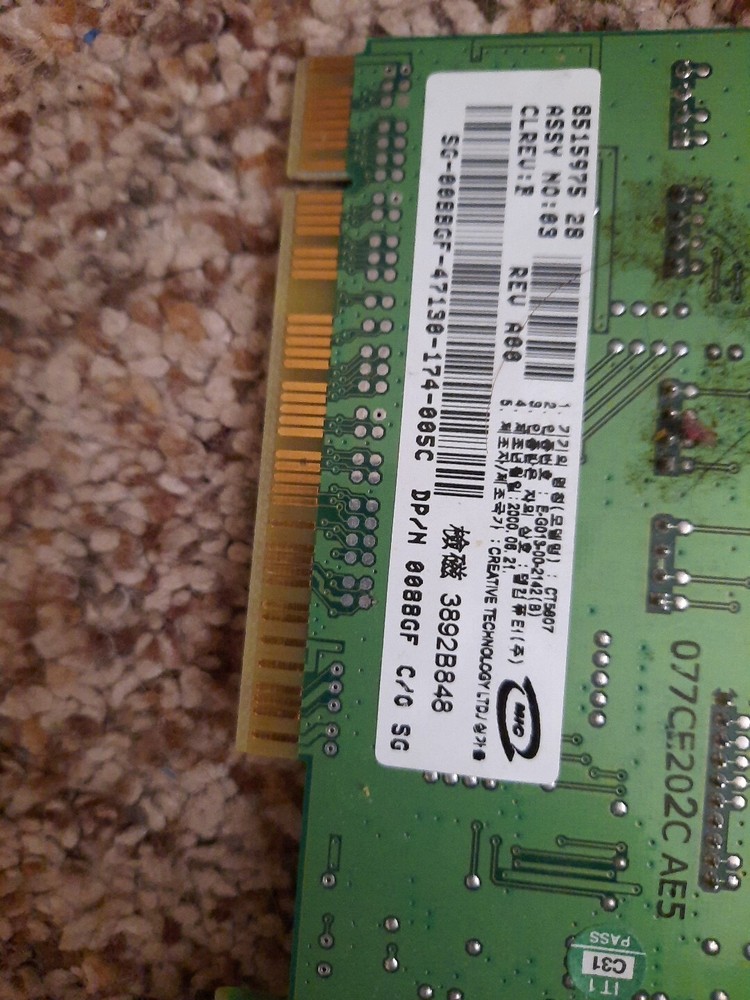 [TECH] CREATIVE Audio PCI Sound Card