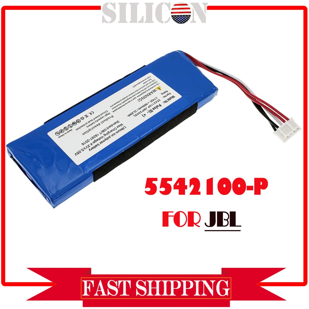 6000mAh 3.7V P5542100-P Battery Replacement for JBL Pulse 3 Bluetooth Speaker