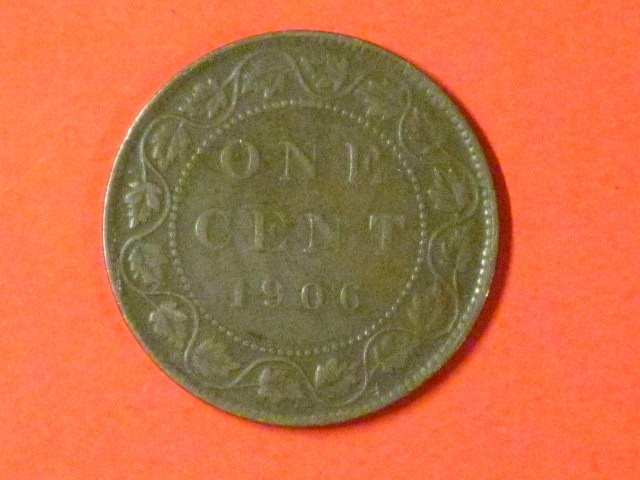 1906  Large Cent - Canada - KM# 8  Very nice
