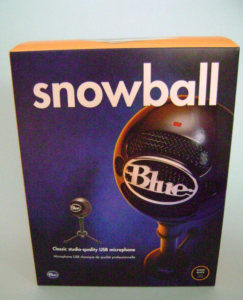 SNOWBALL  BLACK USB MICROPHONE.