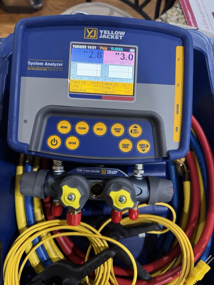 Yellow Jacket 40815 System Analyzer In Case New