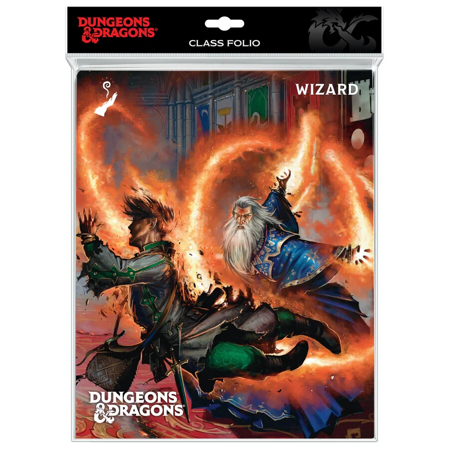 Wizard - Class Folio Storage Organizer  with Stickers for Dungeons & Dragons