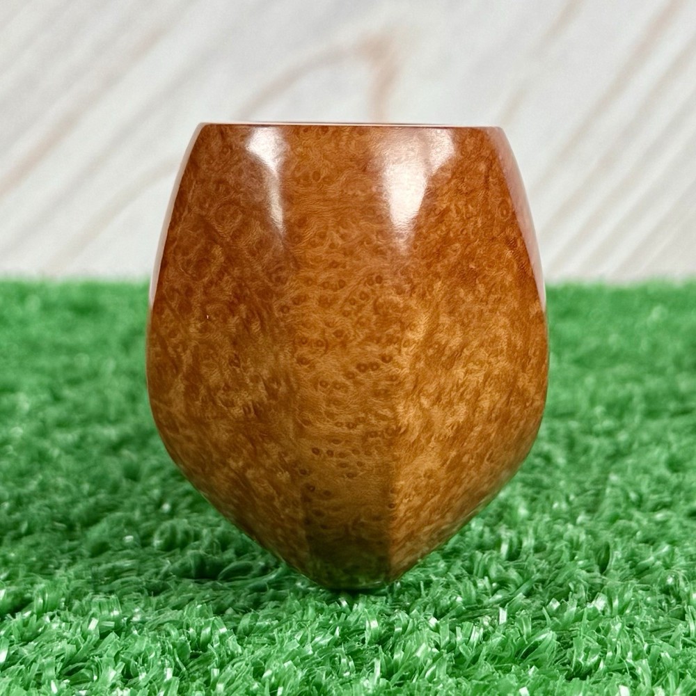 SAM LEARNED FREEHAND BENT EGG ARTISAN PIPE, CRESCENT MOON GRADED. USA