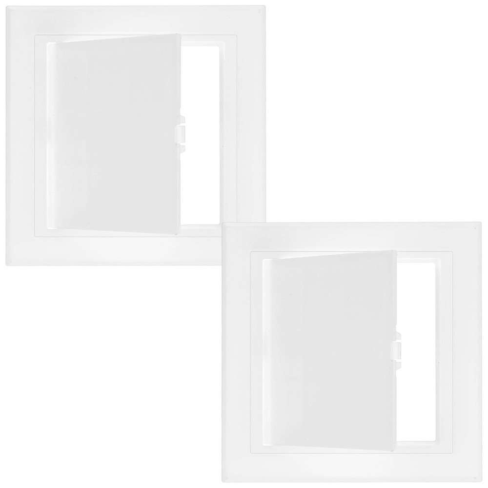 2-Pack Access Panel for Drywall, 4.9x5" Plastic Wall Hole Cover [White]