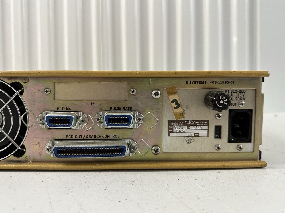 Systron Donner Time Code Generator Model 8132