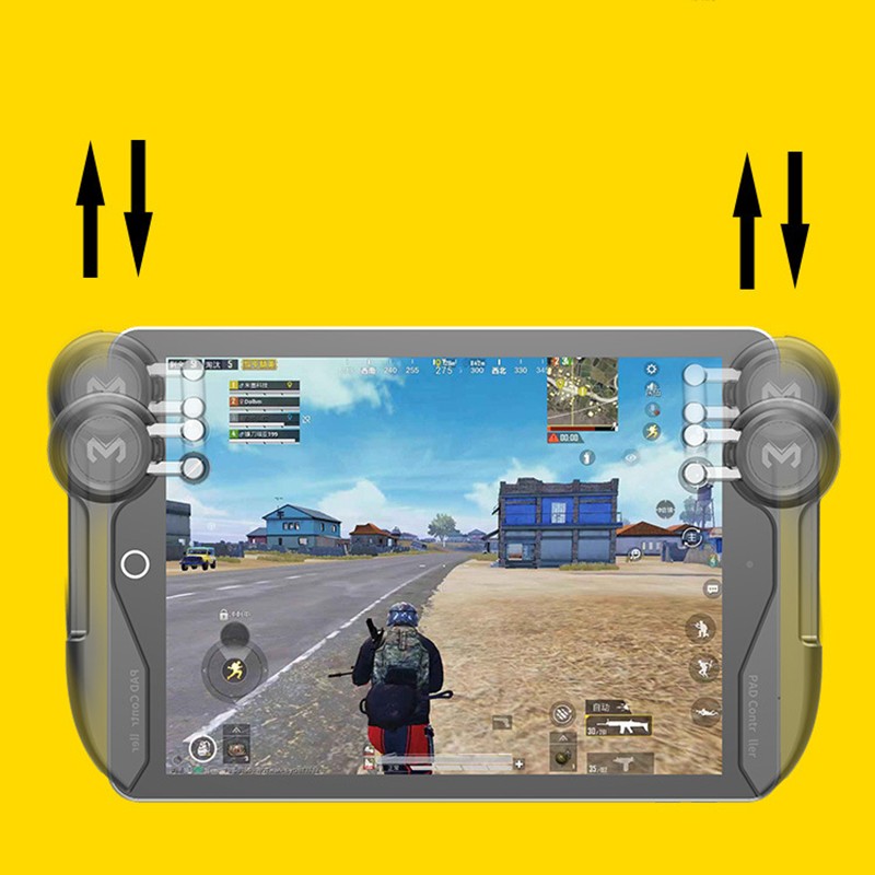 Gaming Trigger Aiming Fire Button Handle Shooter Controller For iPad PUBG Tablet