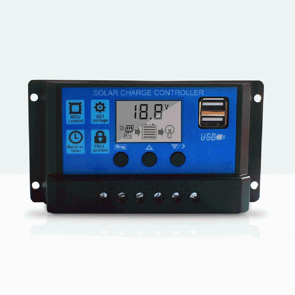 Solar Panel Charge Controller 12V 24V 60A Automatic Universal USB LCD Dispaly