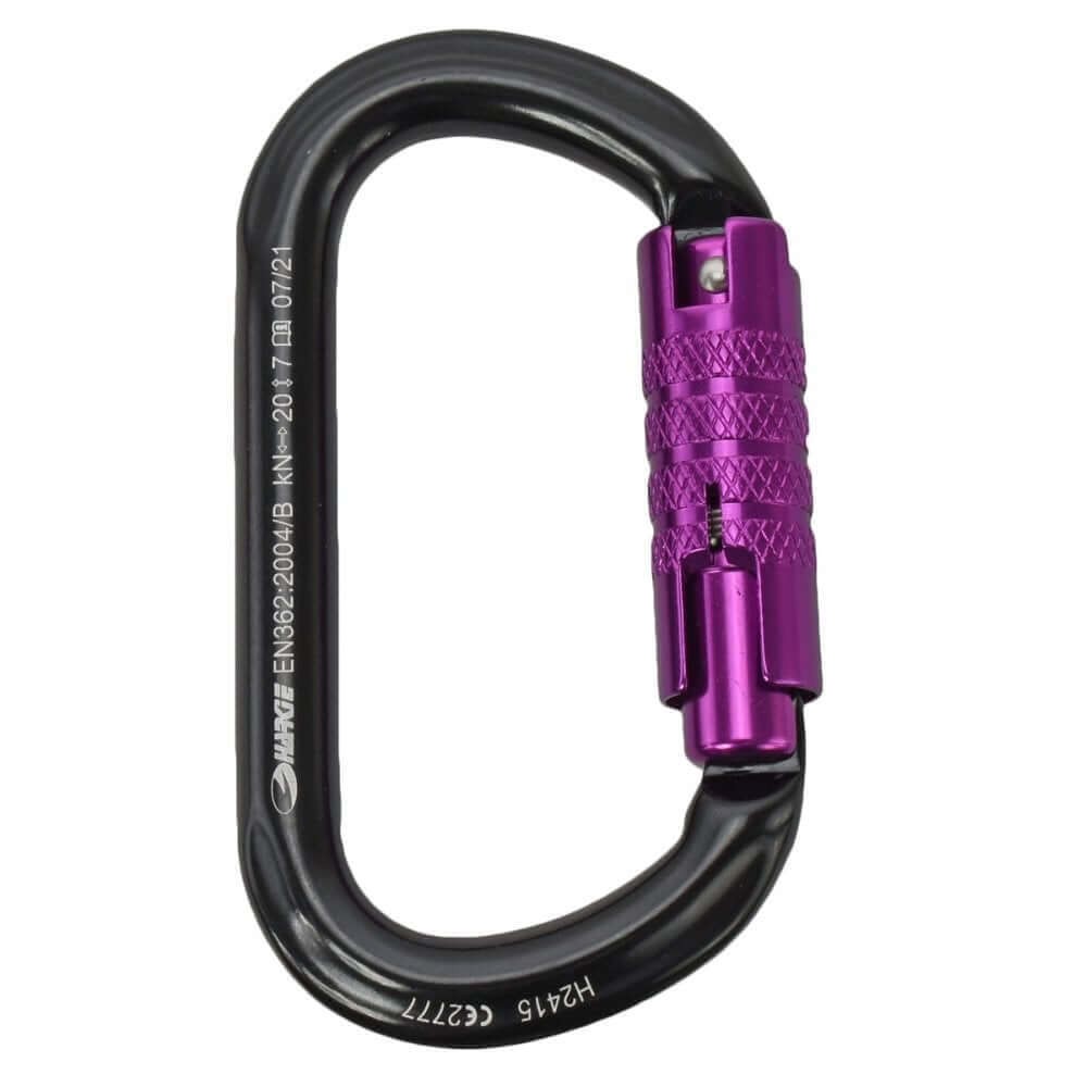 Oval 3 Way Locking Climbing Carabiner