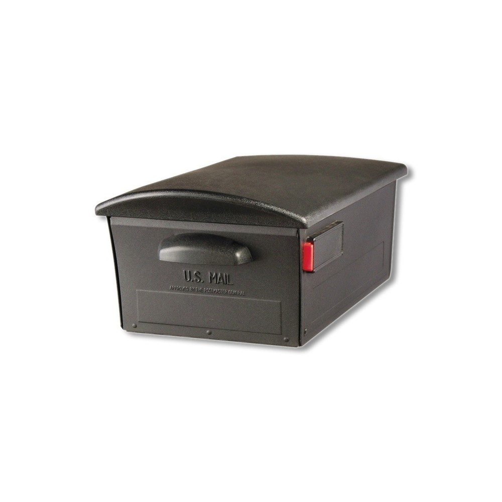 SOLAR GROUP Mailbox Mailsafe Classic Plastic Post Mount Black RSKB00AM