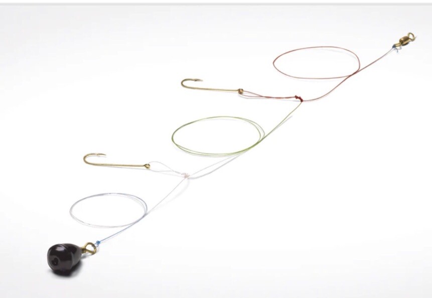 9 Mr. Crappie Troll- Tech Double Drop Rig Hooks 3/4oz