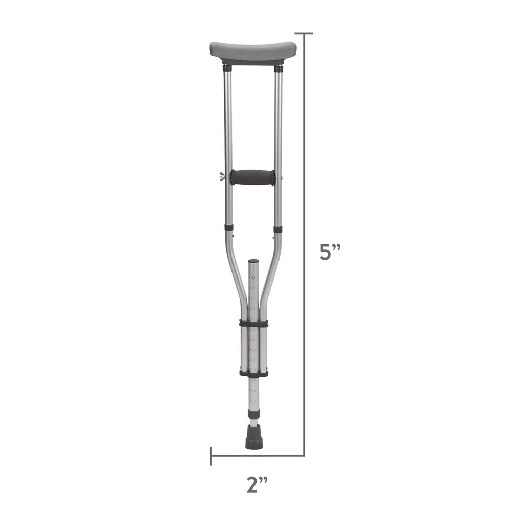 Universal Crutches Medical Walking Aid Stick Adjustable Adults Elderly