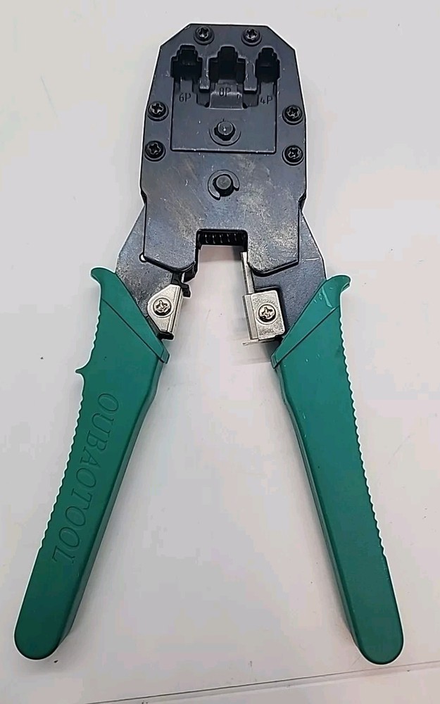 Crimping Tool Network Cable Ethernet Wire Crimper Green PC Cat Wire