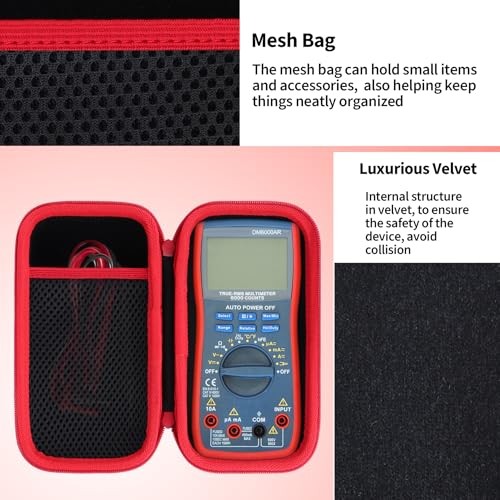 Storage Case Compatible with AstroAI Digital Multimeter Analyzer TRMS 6000