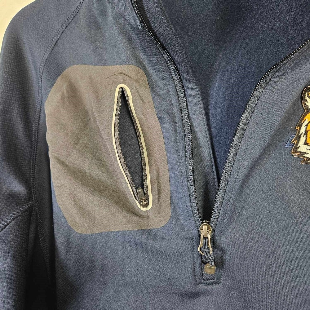 Eddie Bauer Active Jacket Mens Medium Pullover Zip-Pocket Dark Blue
