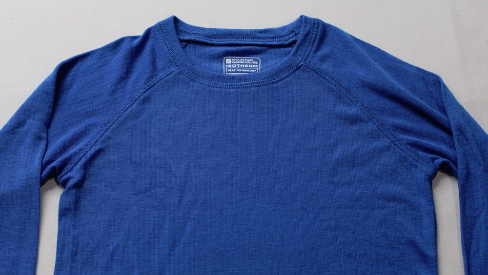 EMS Unisex Kid's Solid Round Neck Base Layer Top EJ3 Cobalt Size 7-8 NWT