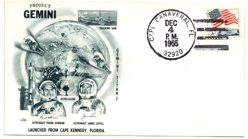 PROJECT GEMINI - Launched from Cape Kennedy 1965 Space Cover