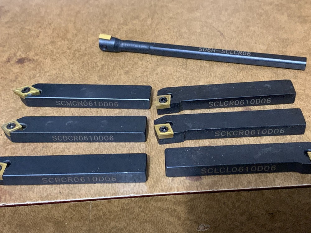 7 Carbide Bits New Condition Including Lined Case- Like New