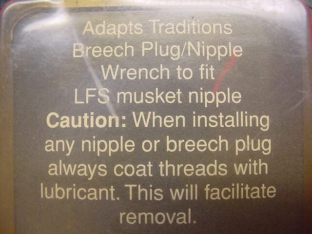 Traditions- #A1405- Lighting Fire System Wrench Adapter- New !