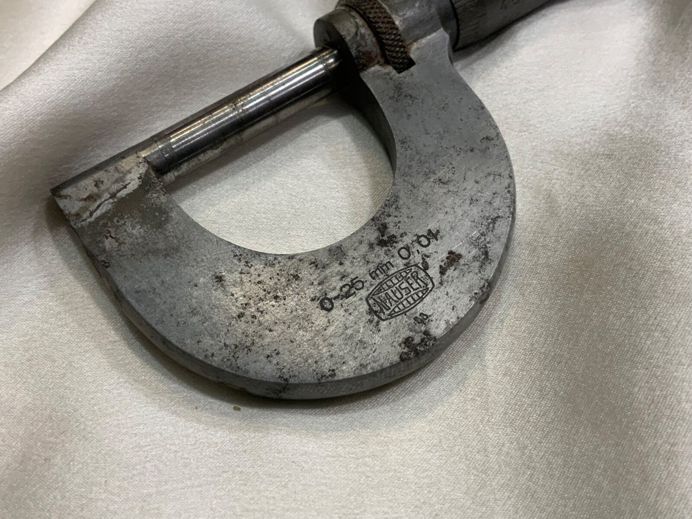Micrometer Mauser 0-25 mm 0.01 1940s Germany
