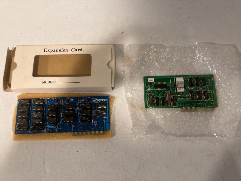 Microsoft E-003 Ram Card & Apple II, II Plus (+), APL B Printer interface card