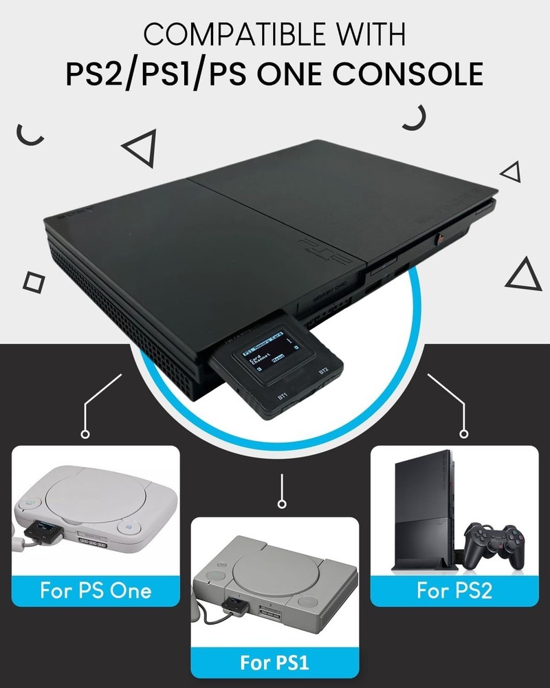 PSxMemCard 8GB MicroSD for PS2/PS1/PS One Console-==