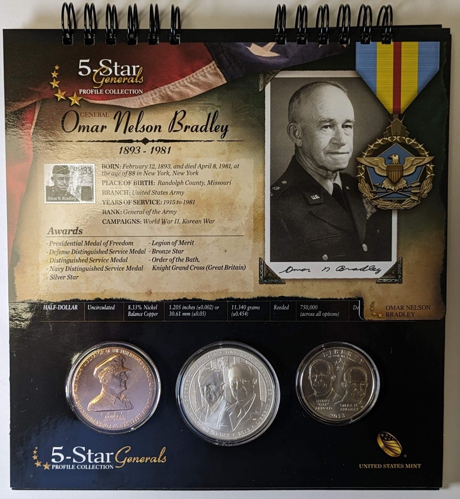 2013 $1, 50c 5 Star Generals Profile Set Mint
