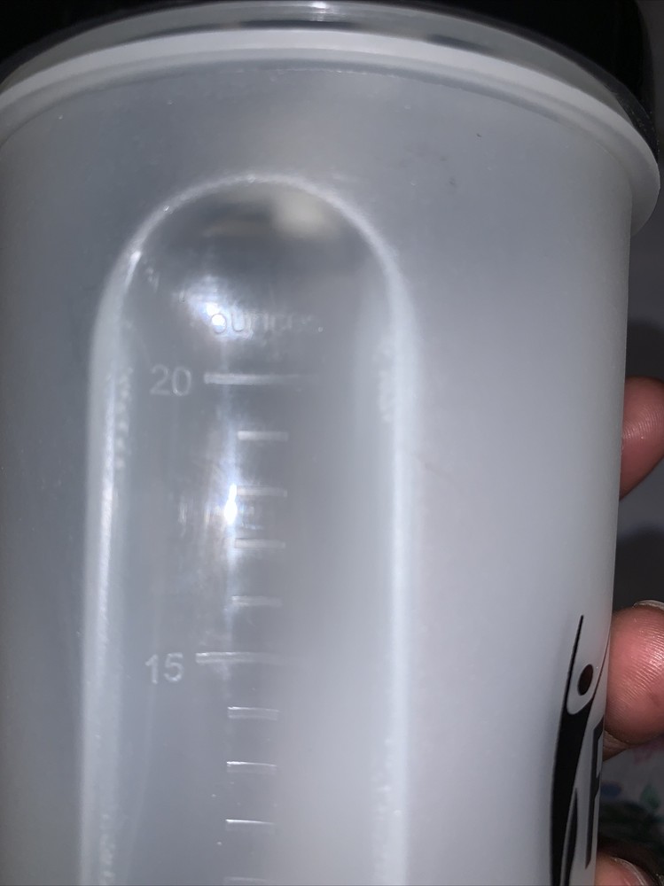 FitBody Water Bottle/Shaker Cup - Black/Clear