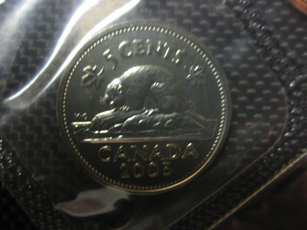 2005 "P" Canadian Prooflike Nickel ($0.05)