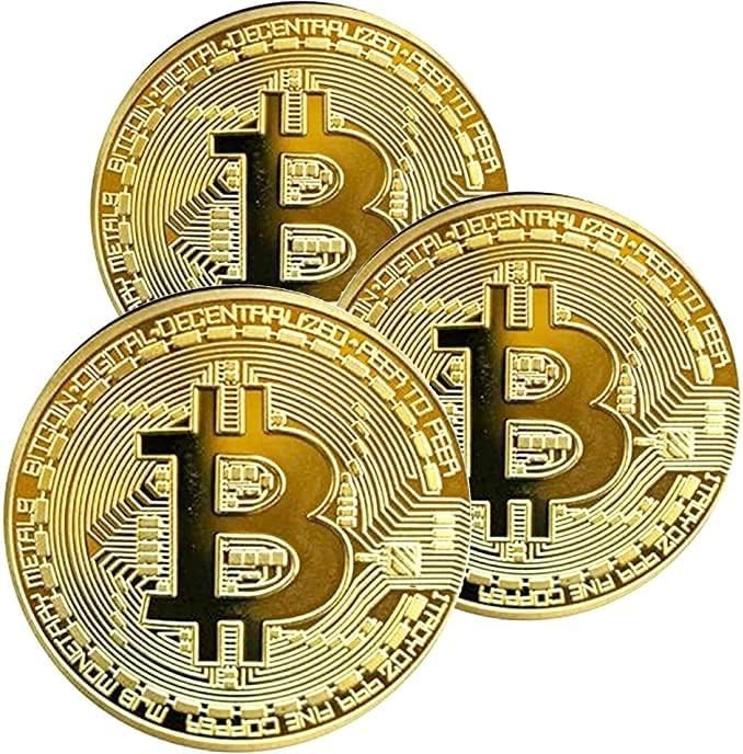 Unique 3 Pcs Cryptocurrency Coins Set for Miners, Gift-Ready & Protected