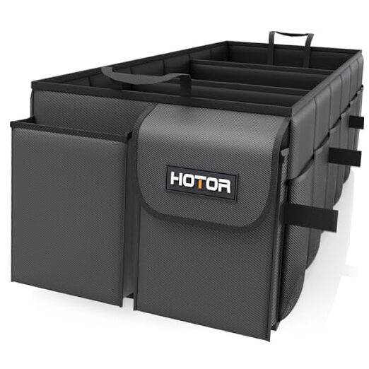 Foldable Trunk Organizer - SUV & Sedan, 3-Compartment, XX-Large Black