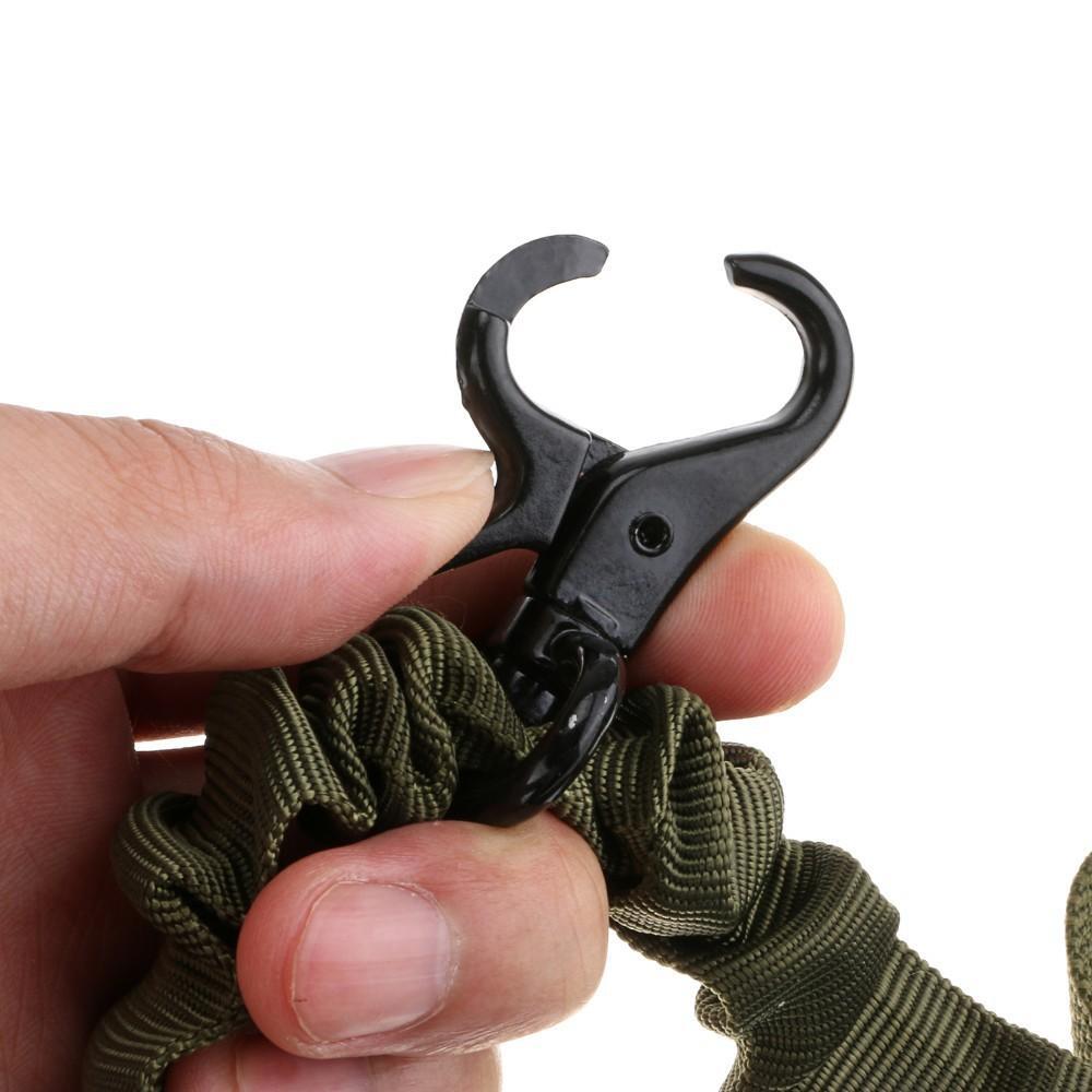 Tactical 1 Single Point Adjustable Bungee Hook for Rifle Sling Strap System
