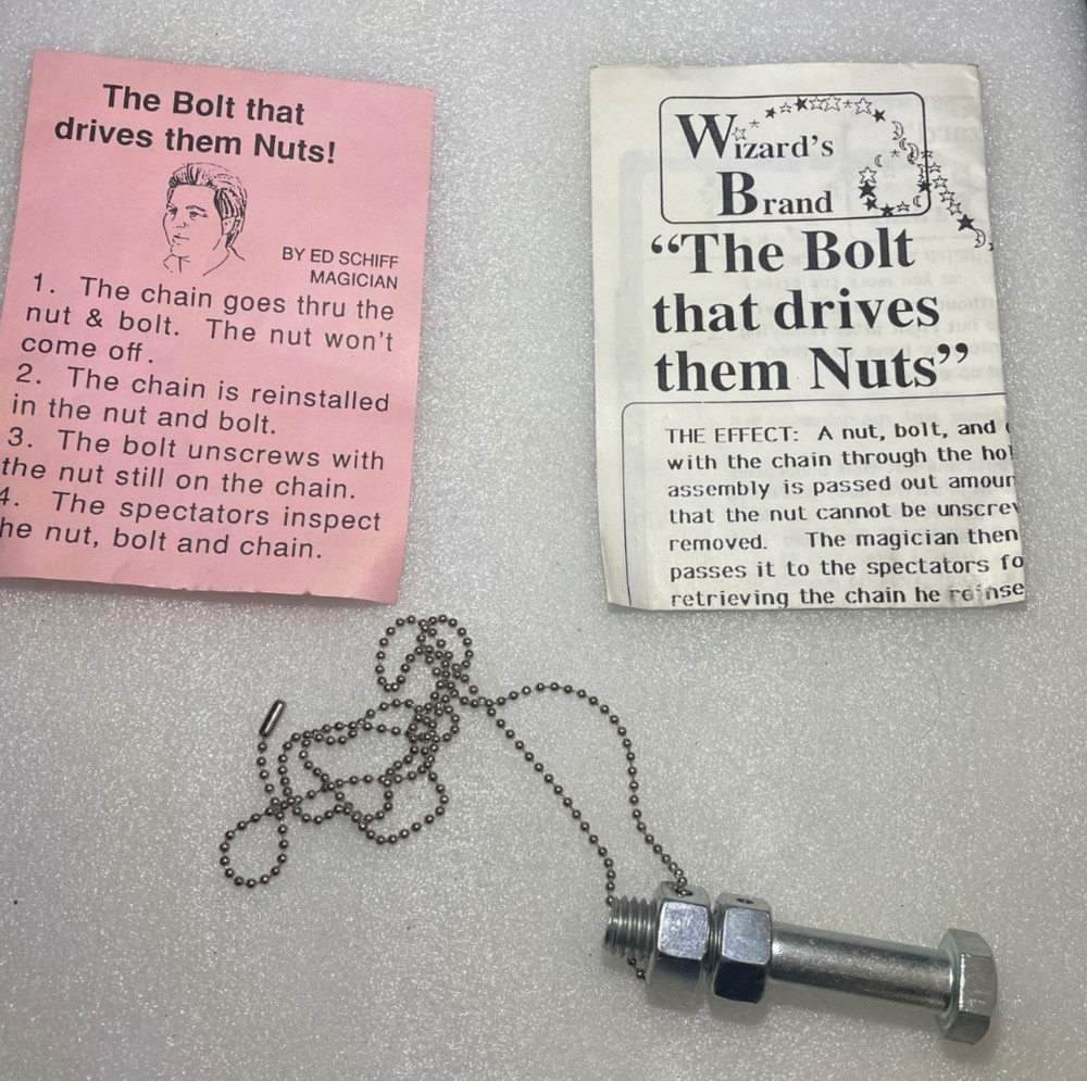 The Bolt that drives them nuts by Ed Schiff    MAGIC TRICK