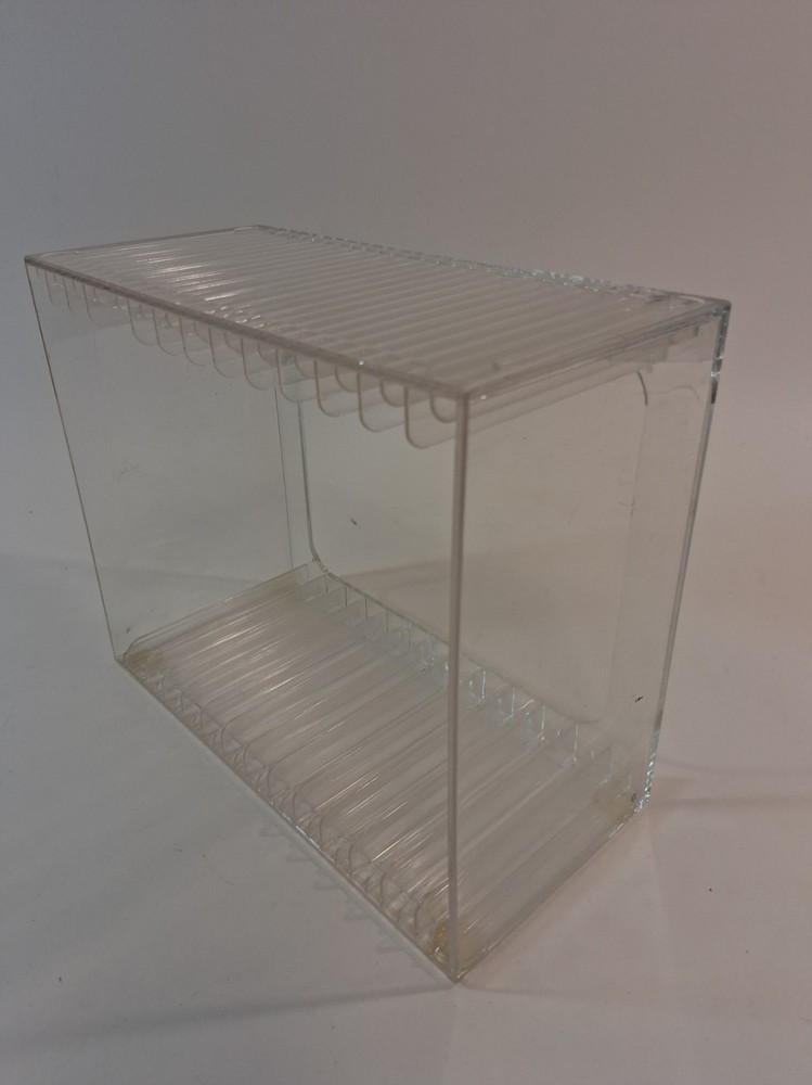 STORi Stackable Clear Plastic DVD Video Game Storage Organizer with Rubber Feet