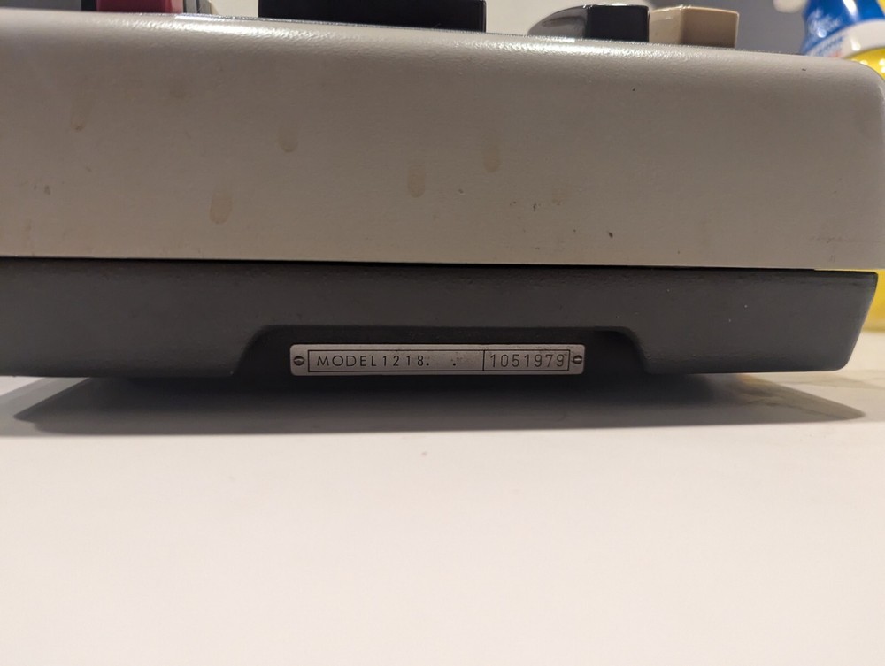 Vintage FACIT Model 1218 Electro Mechanical Calulator Adding Machine 1969 WORKS!